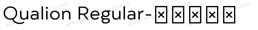 Qualion Regular字体转换